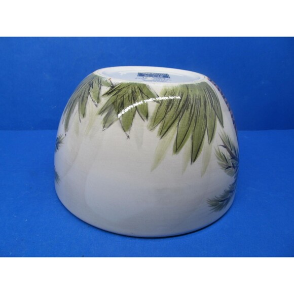 Tabletops Gallery "The Island"  Hand Painted 6"x3 1/2" Cereal Bowl GUC - Picture 5 of 8